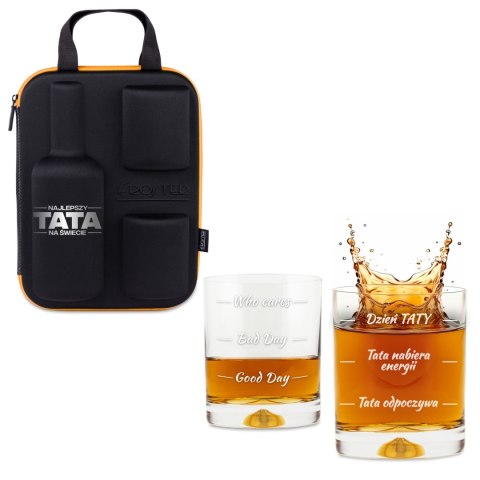 Etui na whisky ze szklankami Froster dla Taty -prezent Dzień Ojca -urodziny Etui na whisky ze szklankami Froster dla Taty -prezent Dzień Ojca -urodziny