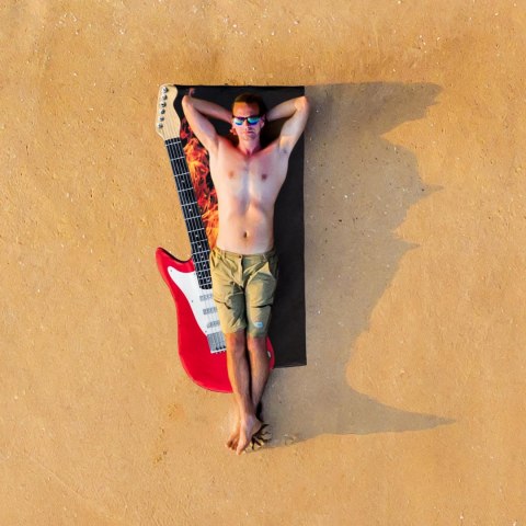 Ręcznik Gitara PLAŻOWY kąpielowy na plażę basen Ręcznik Gitara PLAŻOWY kąpielowy na plażę basen