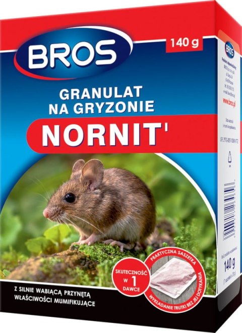 Granulat na gryzonie NORNIT 140g Granulat na gryzonie NORNIT 140g