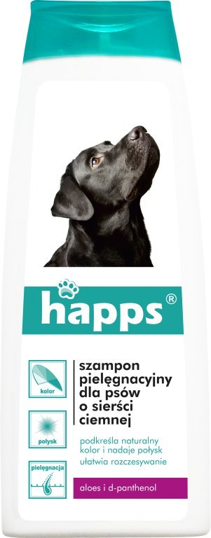 Szampon pielęgnacyjny dla psów o sierści ciemnej HAPPS 200ml Szampon pielęgnacyjny dla psów o sierści ciemnej HAPPS 200ml