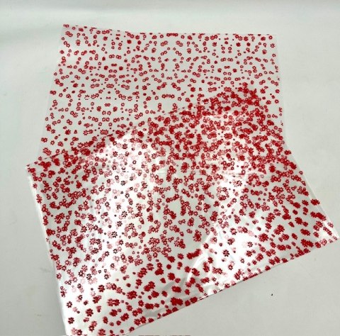 Worek celofan 25x35cm czerwone kwiaty 25szt. | N8 Worek celofan 25x35cm czerwone kwiaty 25szt. | N8