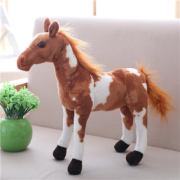 Pluszowy realistyczny koń Horseplay Decor wysokiej jakości prezent urodzinowy