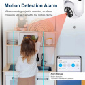 Tuya 5G WiFi Kamera z żarówką 5MP 3MP wewnętrzne dwukierunkowe audio automatyczne śledzenieE27 Podstawa Mini kamera PT