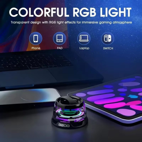 Mini głośnik Bluetooth G200 oświetlenie RGB Mini głośnik Bluetooth G200 oświetlenie RGB