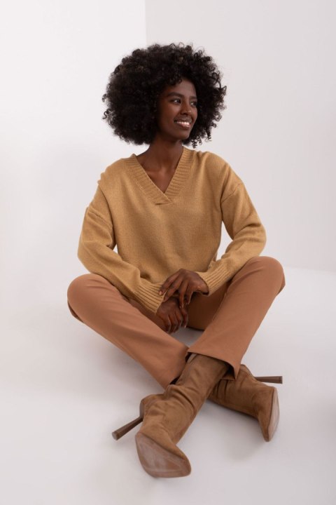 Sweter Damski Model BA-SW-0577.02P Camel - Badu Sweter Damski Model BA-SW-0577.02P Camel - Badu