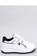 Sneakersy na koturnie HOLMES WHITE/BLACK - Inello