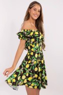 Sukienka Model MI-SK-23797.76 Black/Yellow - Italy Moda