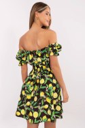 Sukienka Model MI-SK-23797.76 Black/Yellow - Italy Moda