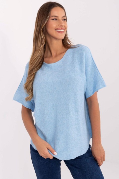 Sweter Damski Model MO-SW-0703.63 Light Blue - Italy Moda Sweter Damski Model MO-SW-0703.63 Light Blue - Italy Moda