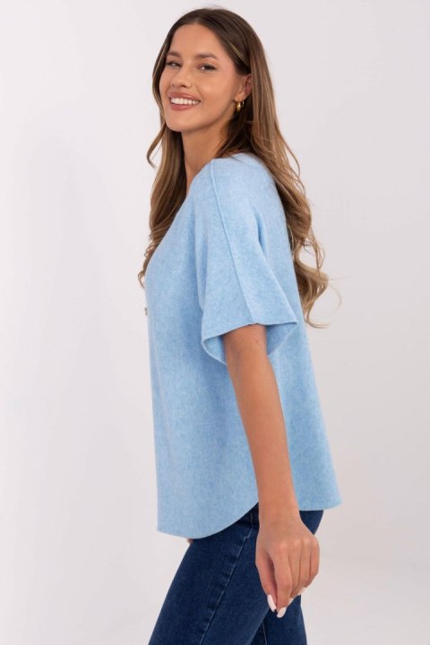 Sweter Damski Model MO-SW-0703.63 Light Blue - Italy Moda Sweter Damski Model MO-SW-0703.63 Light Blue - Italy Moda